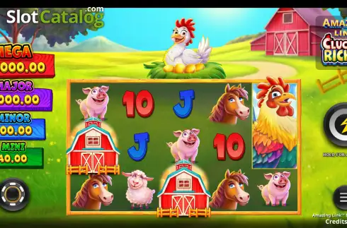 Скрин2. Amazing Link Cluckin' Riches слот