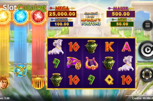 Скрин2. Amazing Link Apollo's Fortune слот