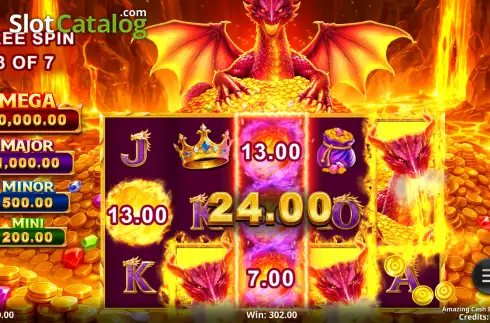 Скрин3. Amazing Cash Dragonfire слот