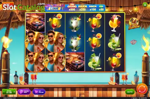 Скрин2. Golden Sunshine слот