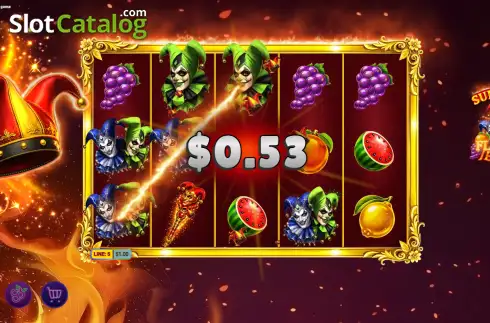 Скрин3. Super Hot Flaming Jesters слот
