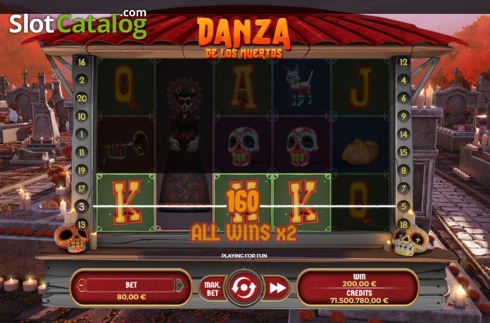 Скрин6. Danza De Los Muertos слот