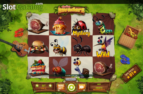 Скрин2. Spring Invaders слот
