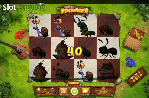 Скрин3. Spring Invaders слот