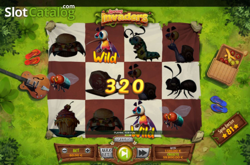 Скрин4. Spring Invaders слот