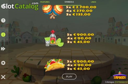 Скрин9. 3 Amigos слот