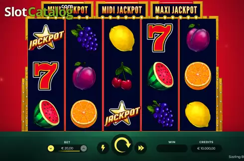 Скрин2. Sizzling Blaze Jackpot слот