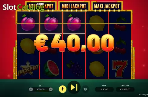 Скрин4. Sizzling Blaze Jackpot слот