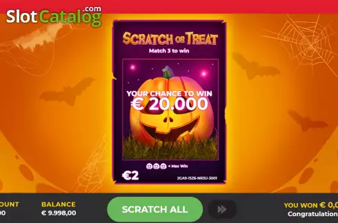 Скрин2. Scratch or Treat слот