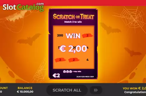Скрин4. Scratch or Treat слот