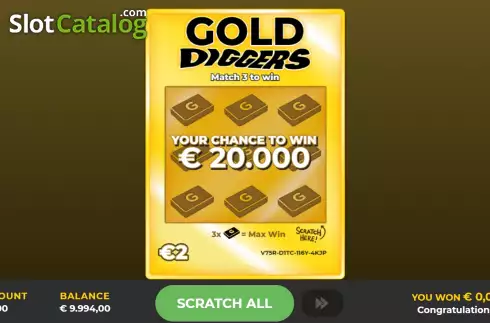 Скрин2. Gold Digger Scratch слот