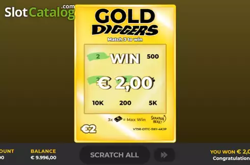 Скрин4. Gold Digger Scratch слот