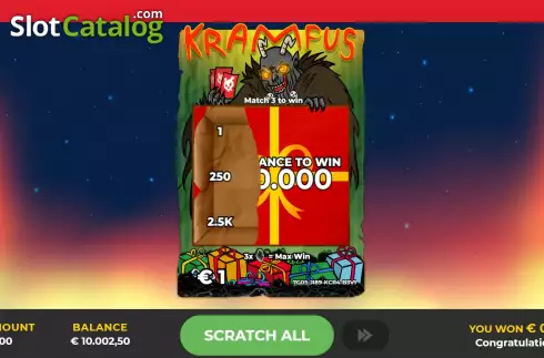 Скрин3. Krampus Scratch слот
