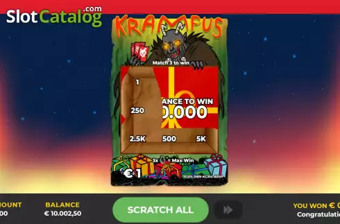Скрин4. Krampus Scratch слот