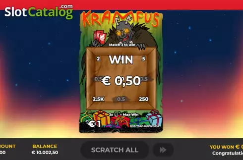 Скрин7. Krampus Scratch слот