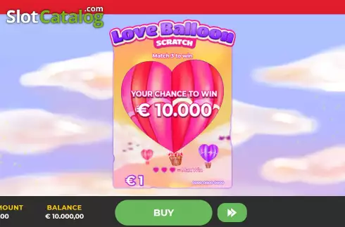 Скрин2. Love Balloon Scratch слот
