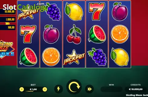 Скрин2. Sizzling Blaze Jackpot Deluxe слот