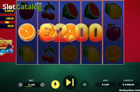 Скрин4. Sizzling Blaze Jackpot Deluxe слот