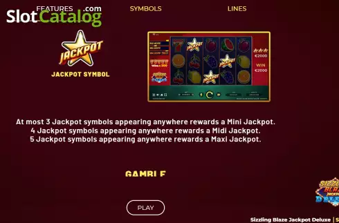 Скрин6. Sizzling Blaze Jackpot Deluxe слот