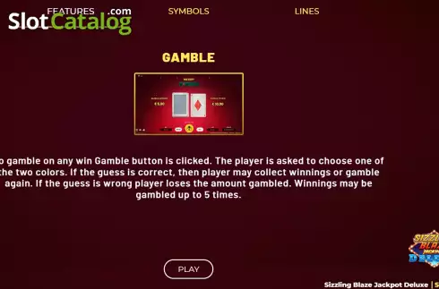Скрин7. Sizzling Blaze Jackpot Deluxe слот