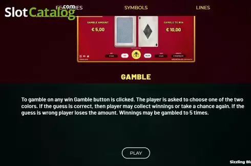 Скрин7. Sizzling Blaze Deluxe слот