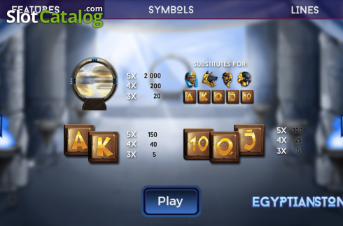 Скрин7. Egyptian Stone слот