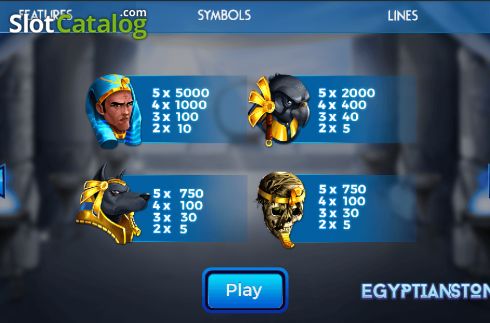 Скрин8. Egyptian Stone слот