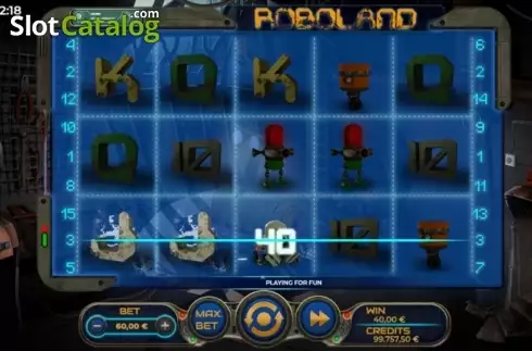 Скрин4. Roboland (Spinmatic) слот
