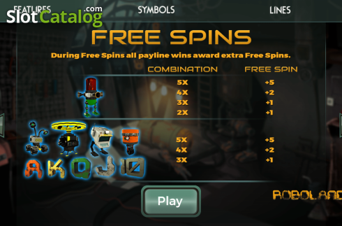 Скрин7. Roboland (Spinmatic) слот
