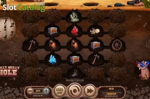 Скрин2. Holly Molly Hole слот