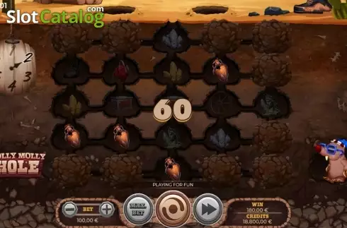 Скрин4. Holly Molly Hole слот