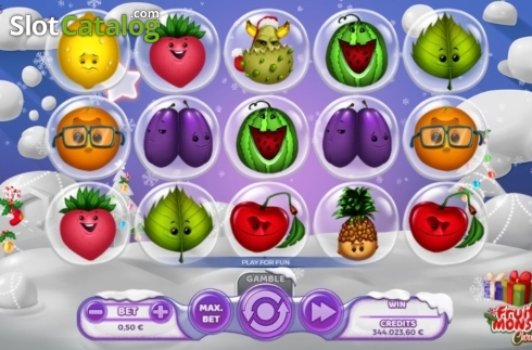 Скрин3. Fruit Monster Christmas слот
