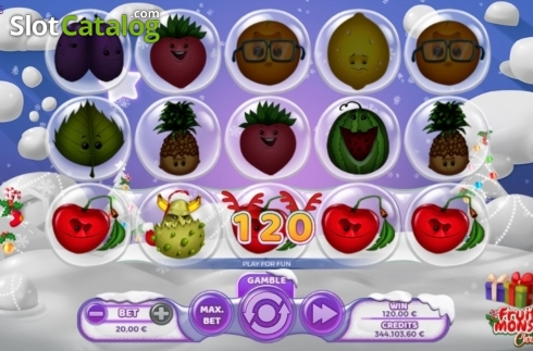 Скрин4. Fruit Monster Christmas слот