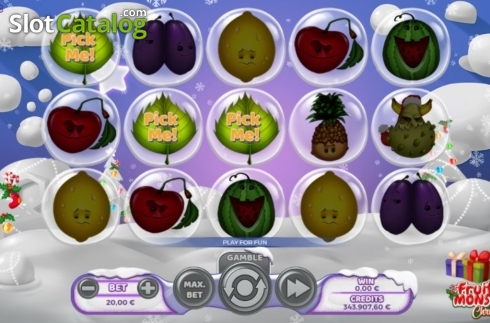 Скрин6. Fruit Monster Christmas слот