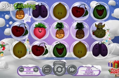 Скрин7. Fruit Monster Christmas слот