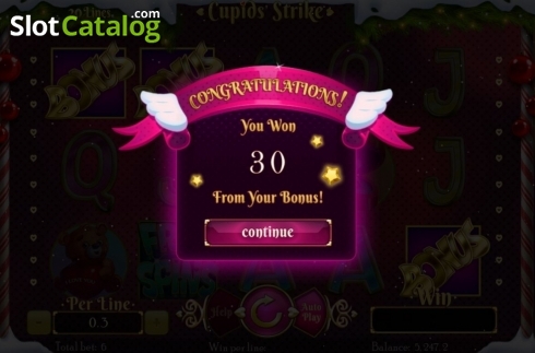 Скрин9. Cupids Strike Christmas Edition слот