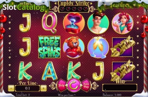 Скрин2. Cupids Strike Christmas Edition слот