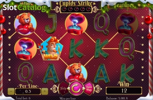Скрин3. Cupids Strike Christmas Edition слот