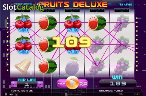 Скрин3. Fruits Deluxe (Spinomenal) слот