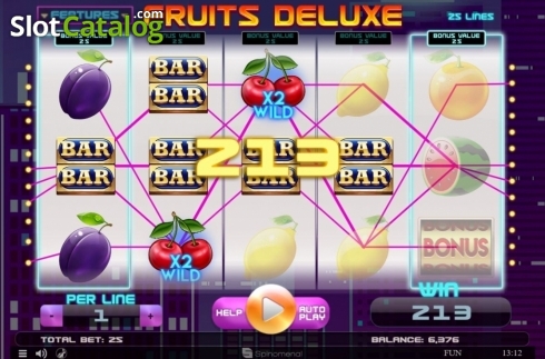 Скрин8. Fruits Deluxe (Spinomenal) слот