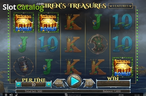 Скрин5. Sirens Treasures слот