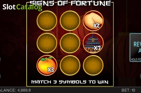Скрин3. Signs of Fortune слот