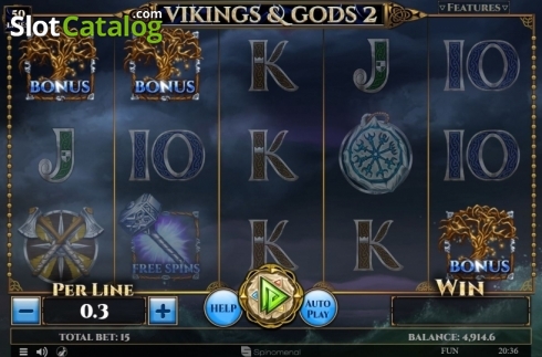 Скрин9. Vikings and Gods 2 слот