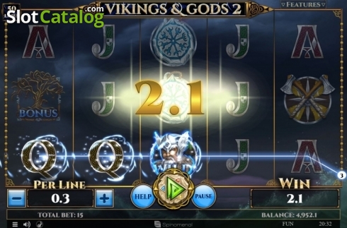 Скрин3. Vikings and Gods 2 слот