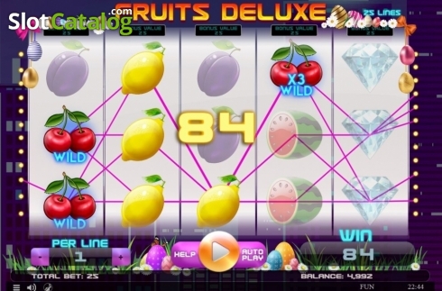 Скрин4. Fruits Deluxe Easter Edition слот