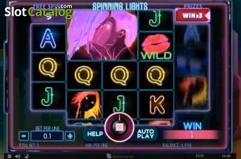 Скрин3. Spinning Lights слот