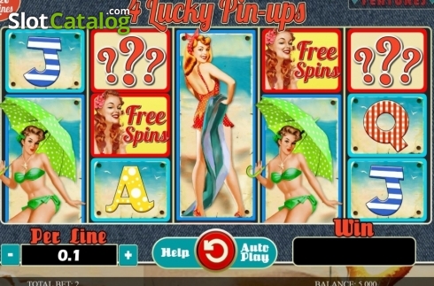 Скрин2. 4 Lucky Pin-ups слот