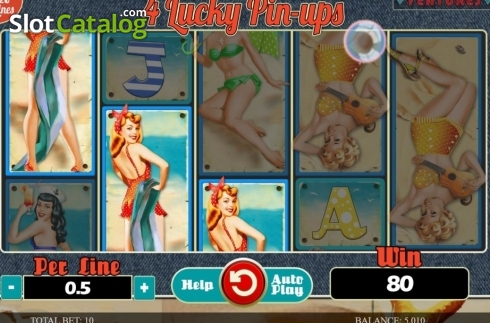 Скрин4. 4 Lucky Pin-ups слот