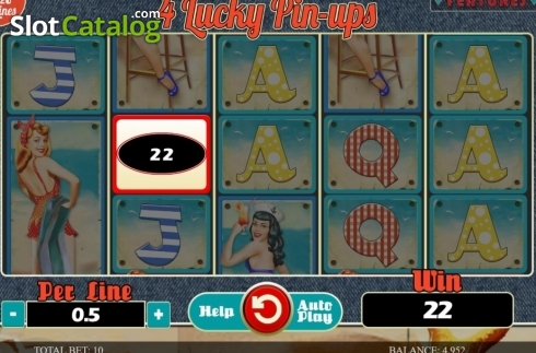 Скрин5. 4 Lucky Pin-ups слот