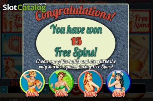 Скрин6. 4 Lucky Pin-ups слот